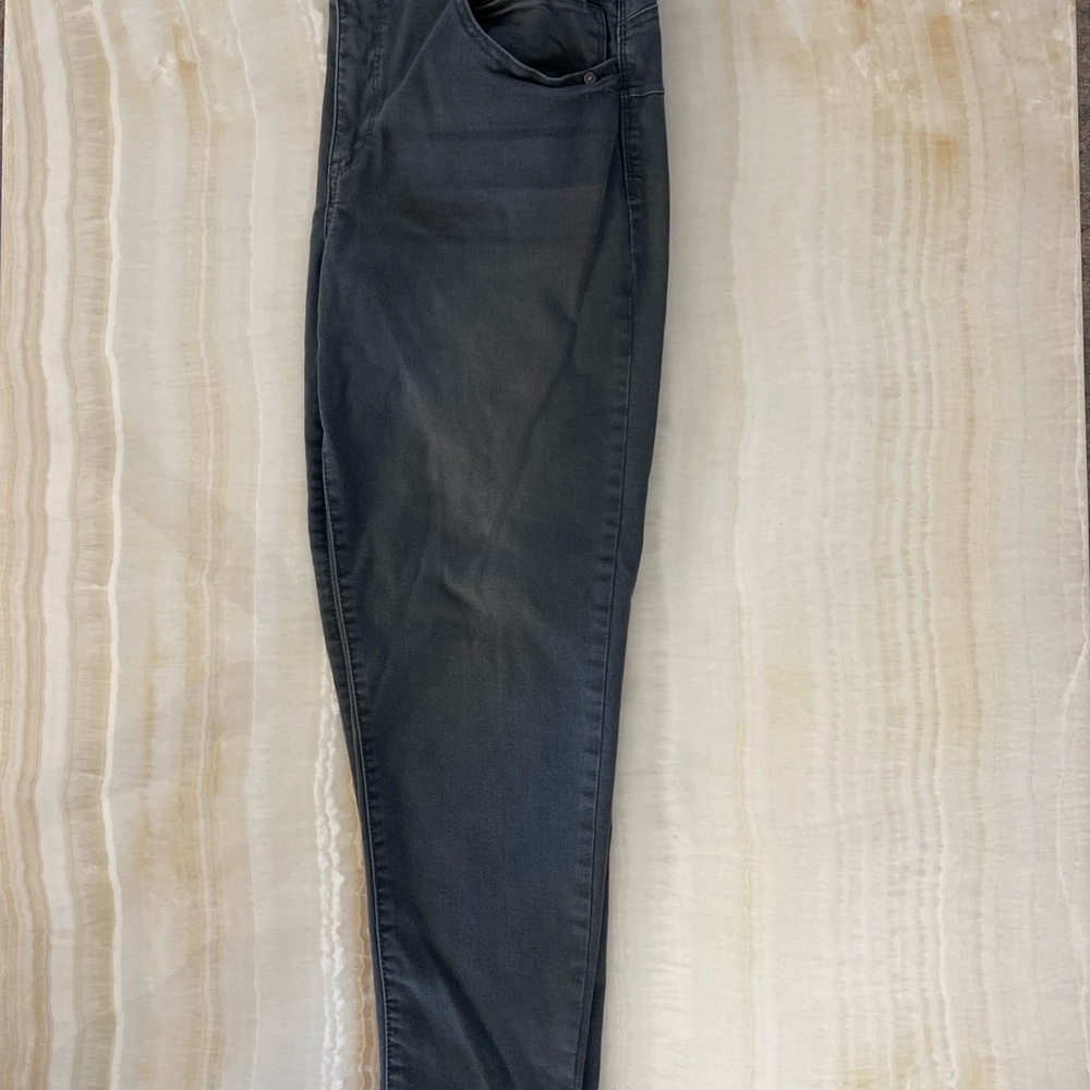 Democracy Ab Solution Gray Stretch Jeans Size 14